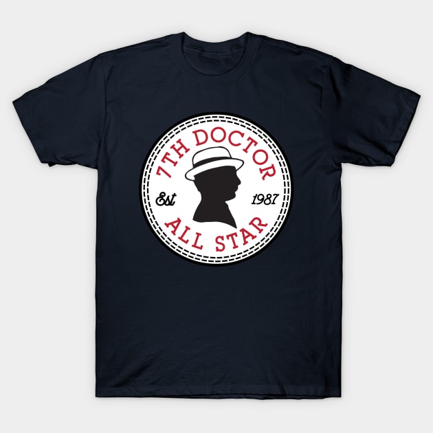 Converse All Star Seventh Doctor Who T-Shirt by Rebus28